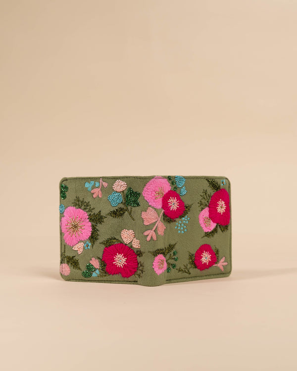 Blessed Floral - Snap Button Wallet