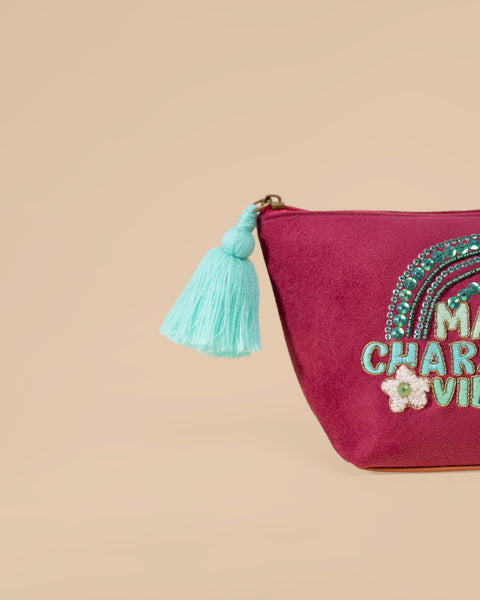 Main Character Vibes Makeup Pouch – Chic Everyday Essential