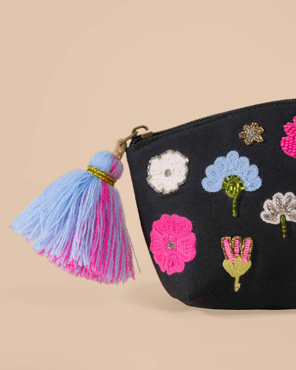 FLOWERS MAKEUP POUCH