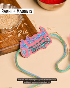 Embroidered Rakhi Magnet -  My personal therapist