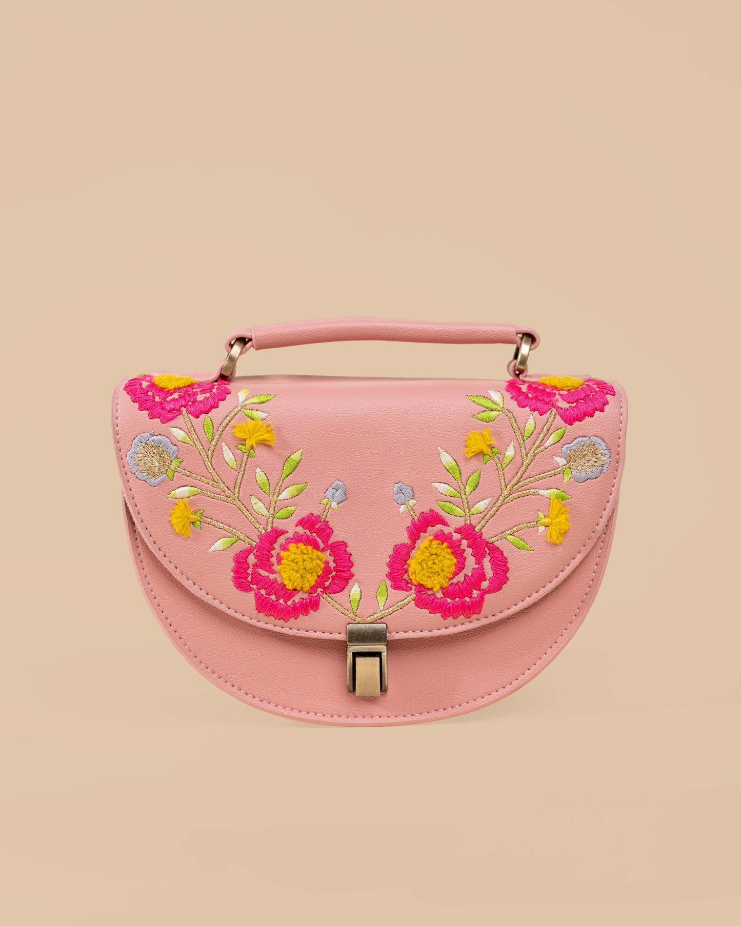 New Rexine Floral Peach