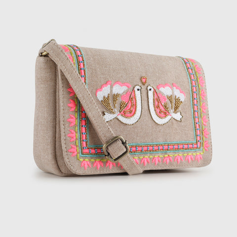CARINA SLING BAG – BEIGE