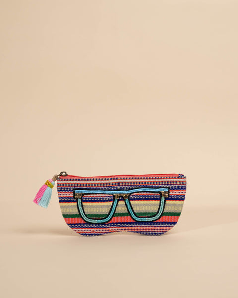 Sunglass Case- Multi Stripes