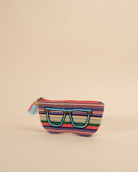 Sunglass Case- Multi Stripes
