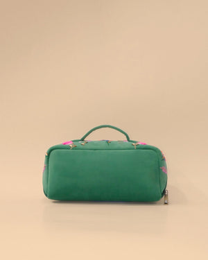 Flower Green Makeup Pouch