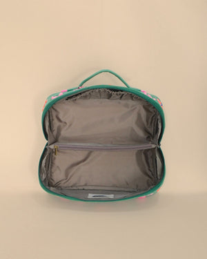 Flower Green Makeup Pouch