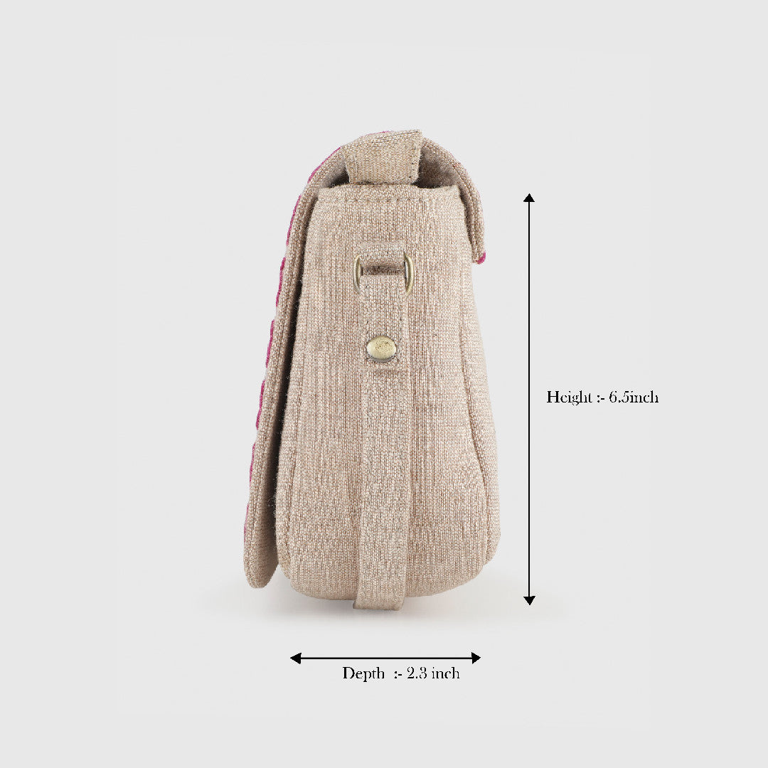 YASMINE SLING BAG – BEIGE