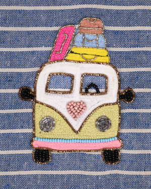Van Embroidered Passport Cover