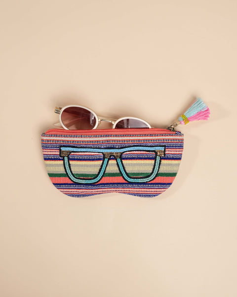 Sunglass Case- Multi Stripes