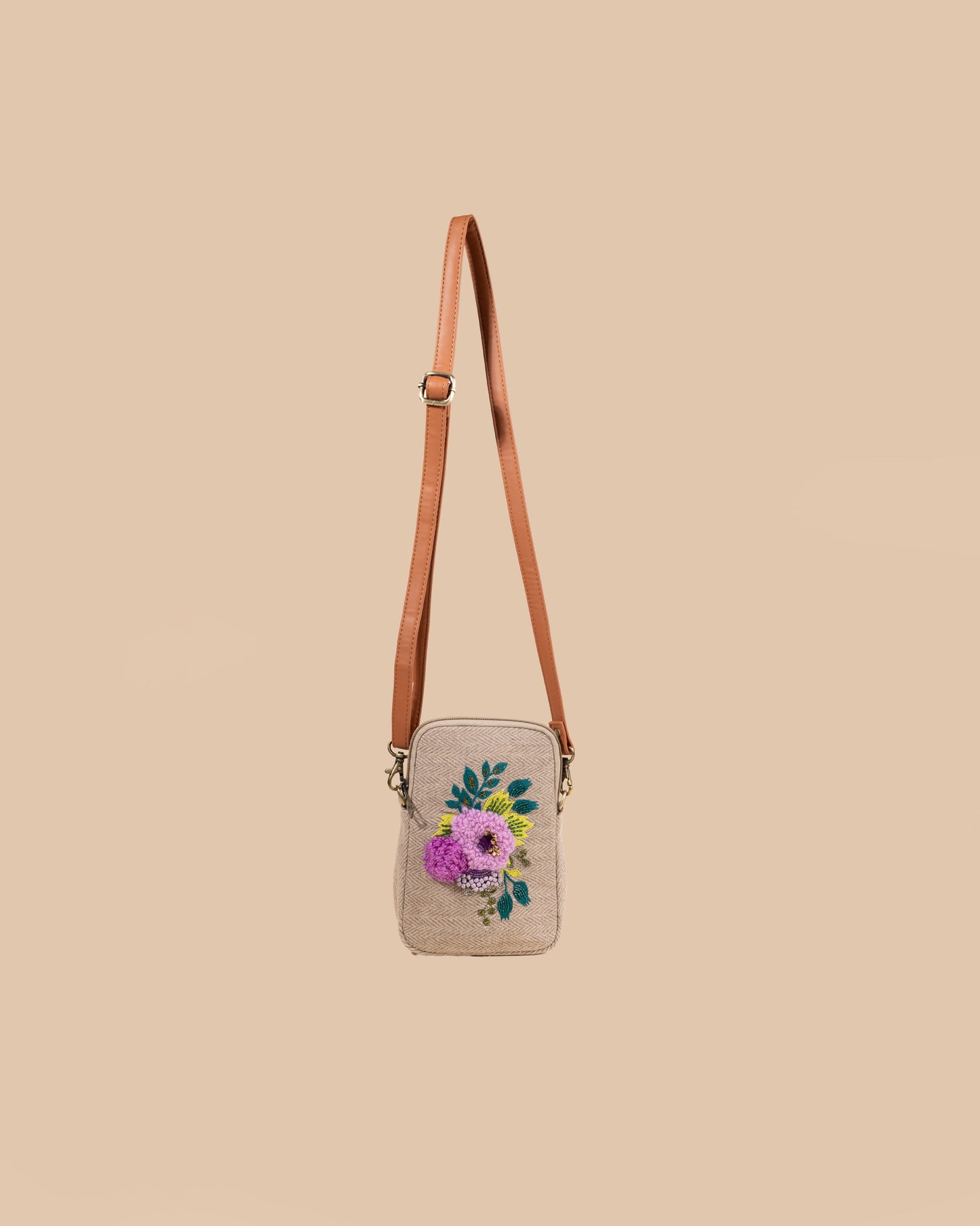 FLORAL PHONE SLING BAG