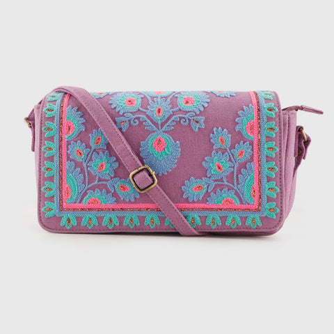 YASMINE SLING BAG – PURPLE