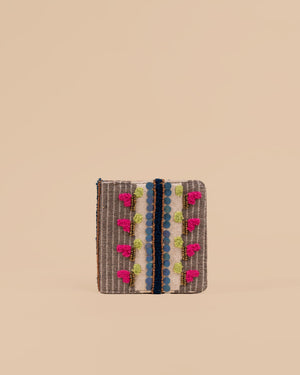 NEO BEIGE SNAP BUTTON WALLET
