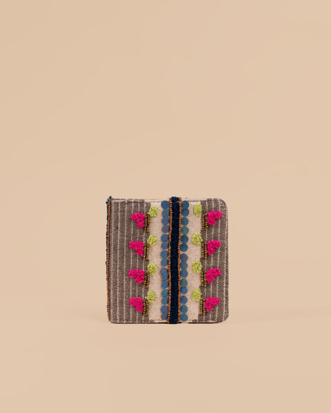 NEO BEIGE SNAP BUTTON WALLET