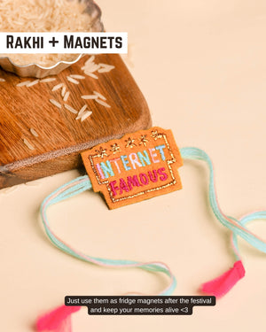 Embroidered Rakhi Magnet - Internet Famous