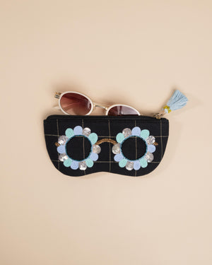 Clara Black- Blue Sunglass Cover
