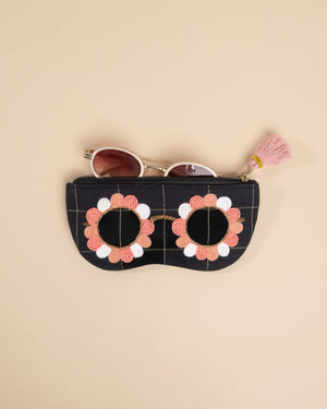 Clara Black- Peach Sunglass Cover