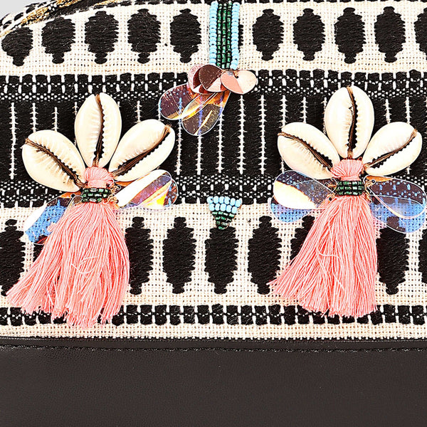 New Make Up Kit Big : Black with shells