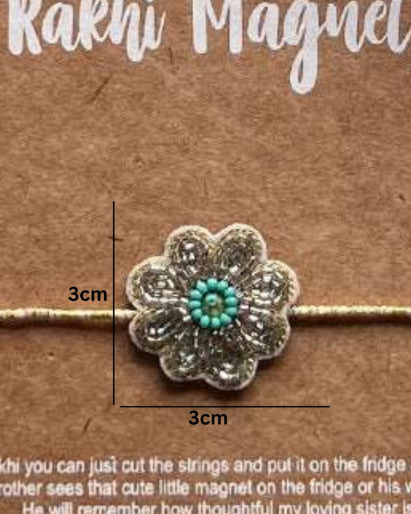 Embroidered Rakhi Magnet - Glimmer