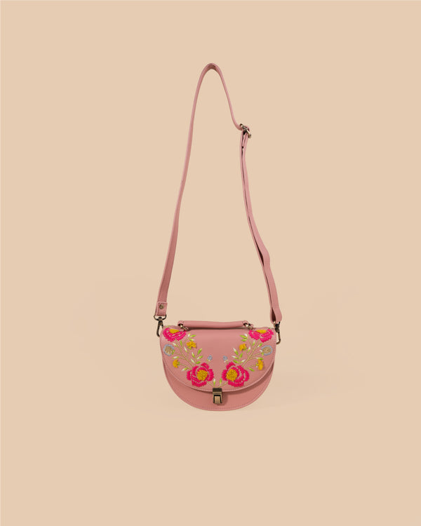 New Rexine Floral Peach