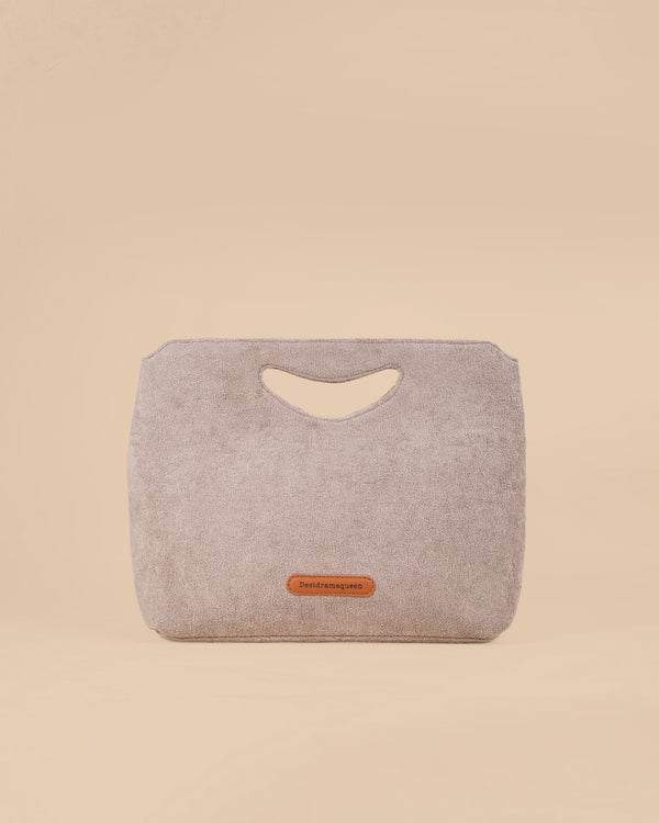 Floral  Grey Hand Bag