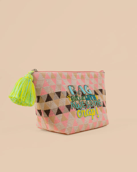 Bag filled with awesome crap Makeup Pouch