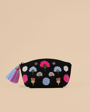 FLOWERS MAKEUP POUCH