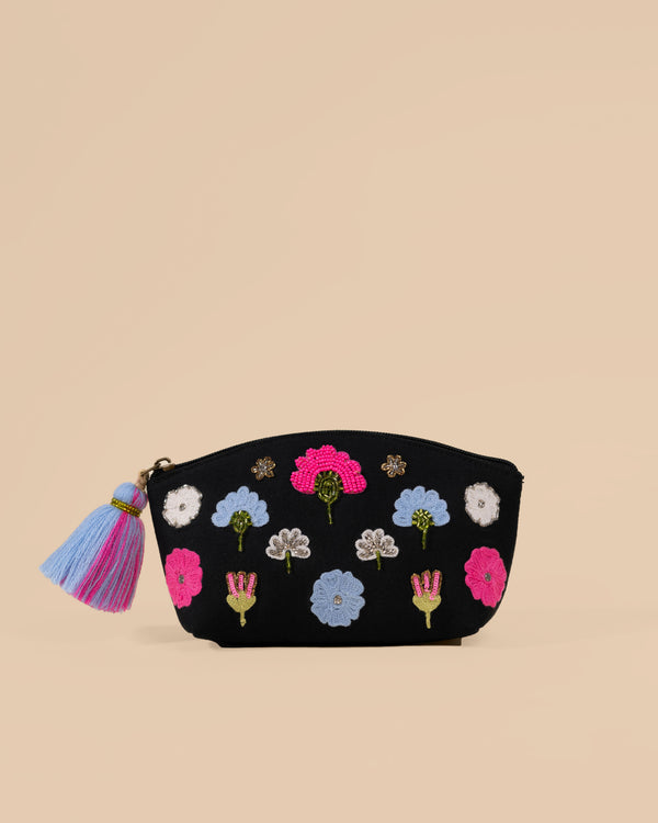 FLOWERS MAKEUP POUCH