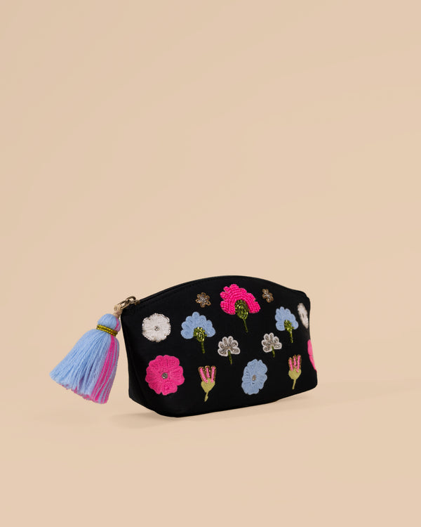 FLOWERS MAKEUP POUCH