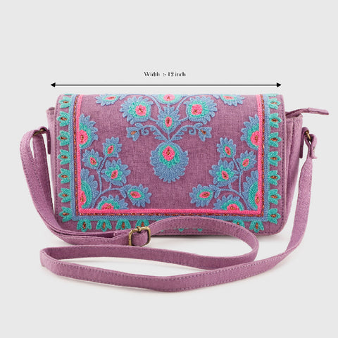 YASMINE SLING BAG – PURPLE