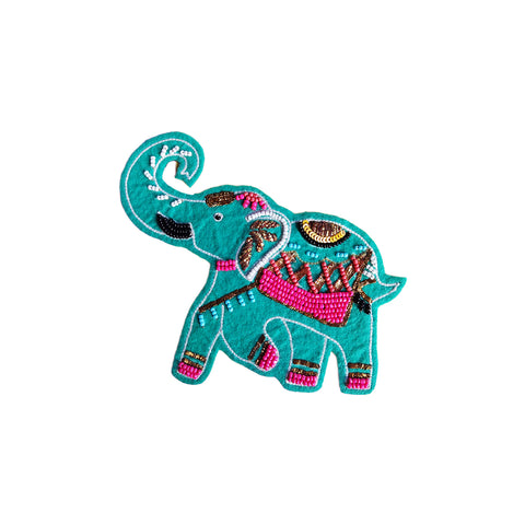 Elephant - Fridge Magnet- Green
