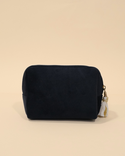 Personalized Namepouch - BLACK POUCH with crown motif