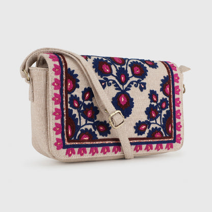 YASMINE SLING BAG – BEIGE