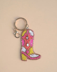 PINK BOOT- KEY RING / CHARM