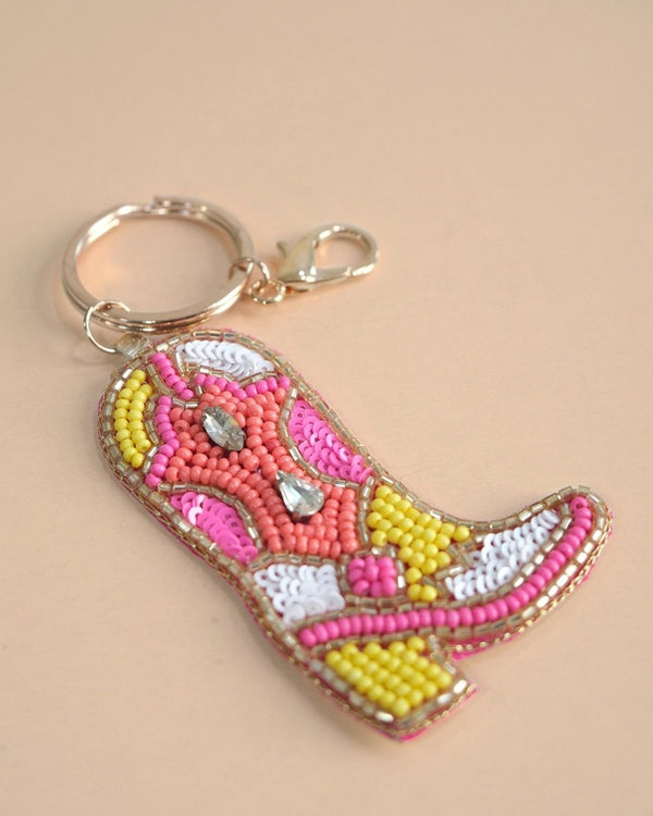 PINK BOOT- KEY RING / CHARM