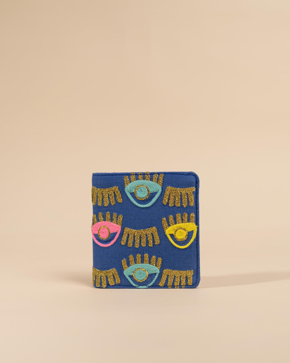 Blue evil Eye Wallet - Snap Button Wallet
