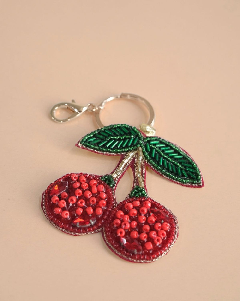 RED CHERRY- KEY RING / CHARM