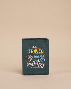 Travel Is My Therapy Passport Cover