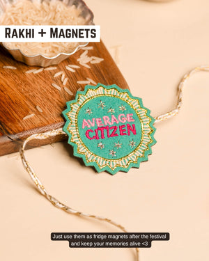 Embroidered Rakhi Magnet - Average Citizen