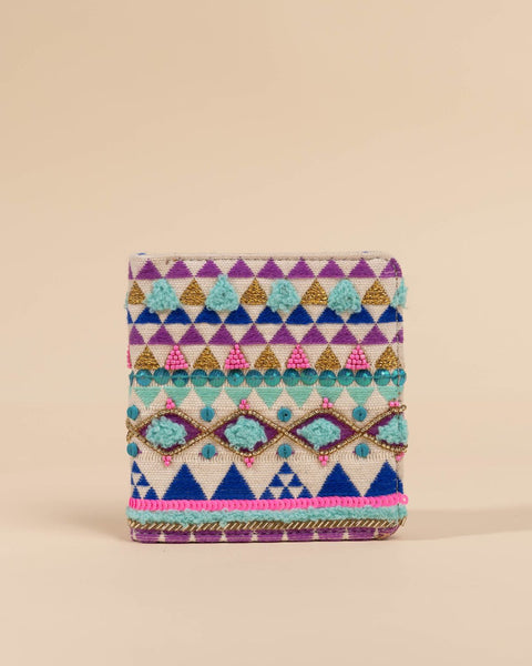 NEO TRIANGLES SNAP BUTTON WALLET