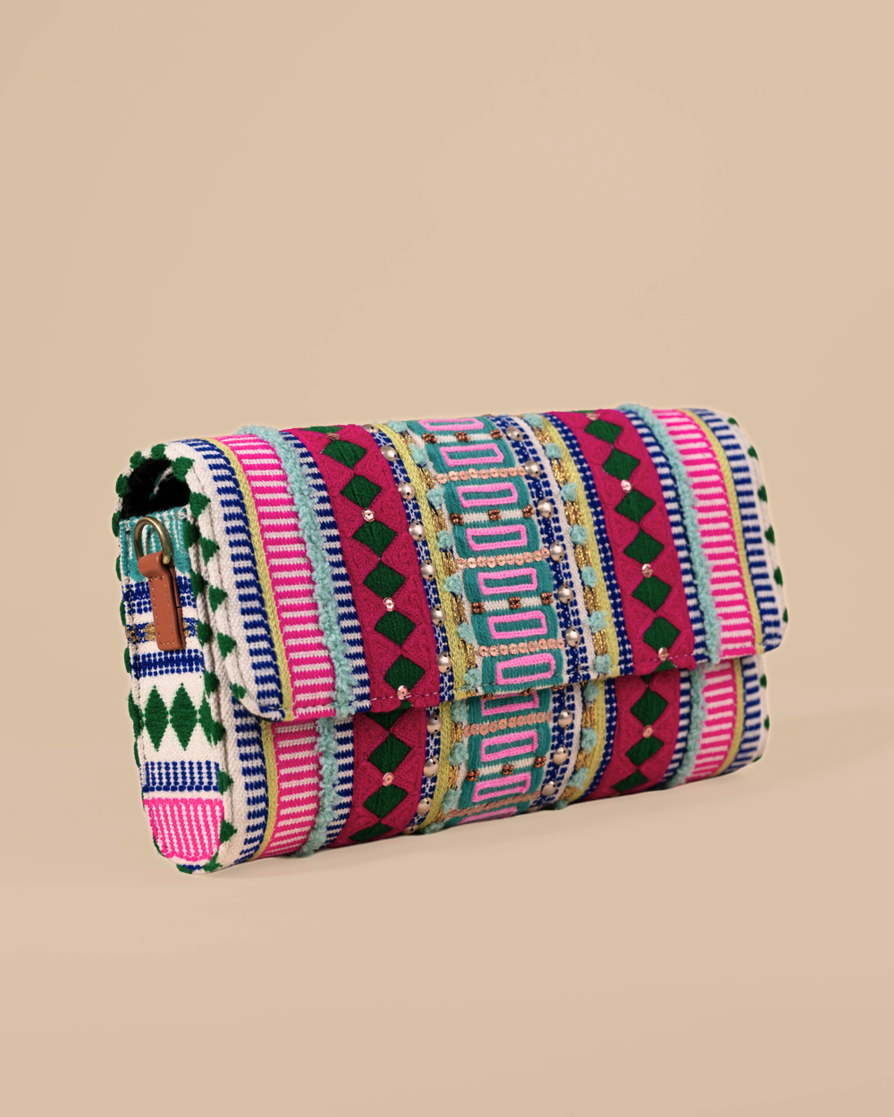 Colorful patterned adela sling bag