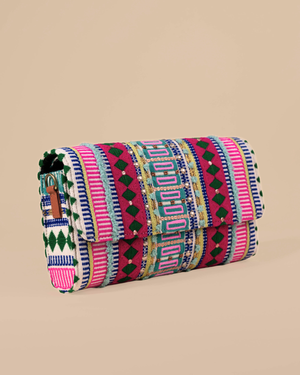 Colorful patterned adela sling bag