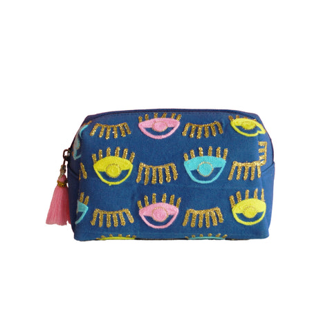 Evil Eye makeup pouch