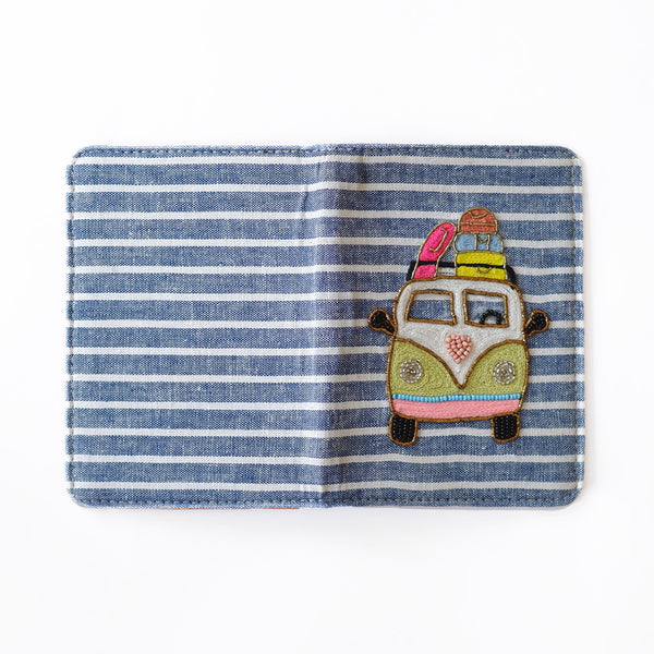Van Embroidered Passport Cover