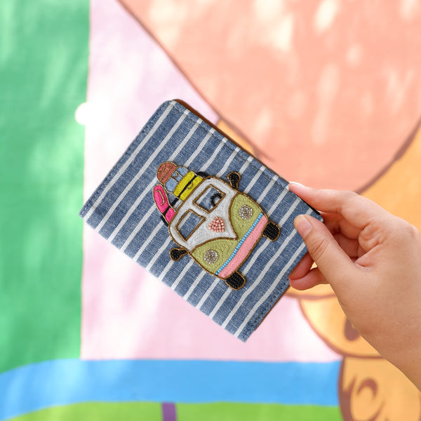Van Embroidered Passport Cover