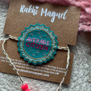 Embroidered Rakhi Magnet - Average Citizen