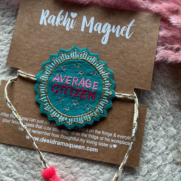 Embroidered Rakhi Magnet - Average Citizen