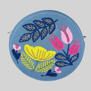 BOTANICAL BEAUTY LIGHT BLUE GREY