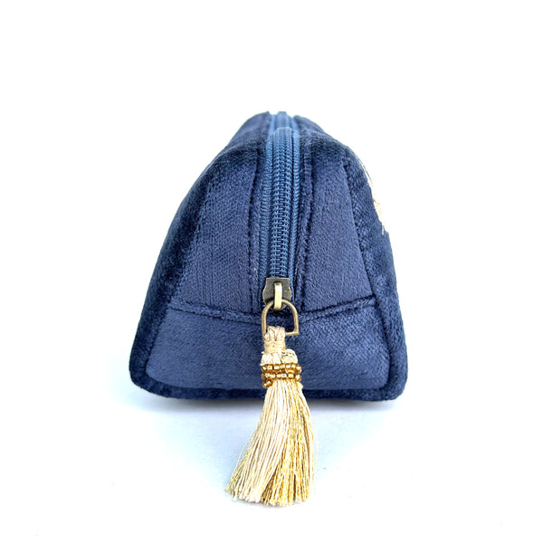 Gold Leaves Makeup Pouch