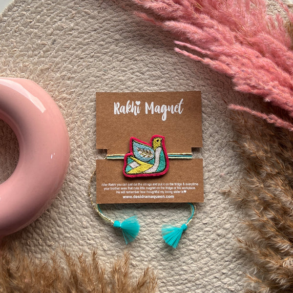 Embroidered Rakhi Magnet - Glimmer