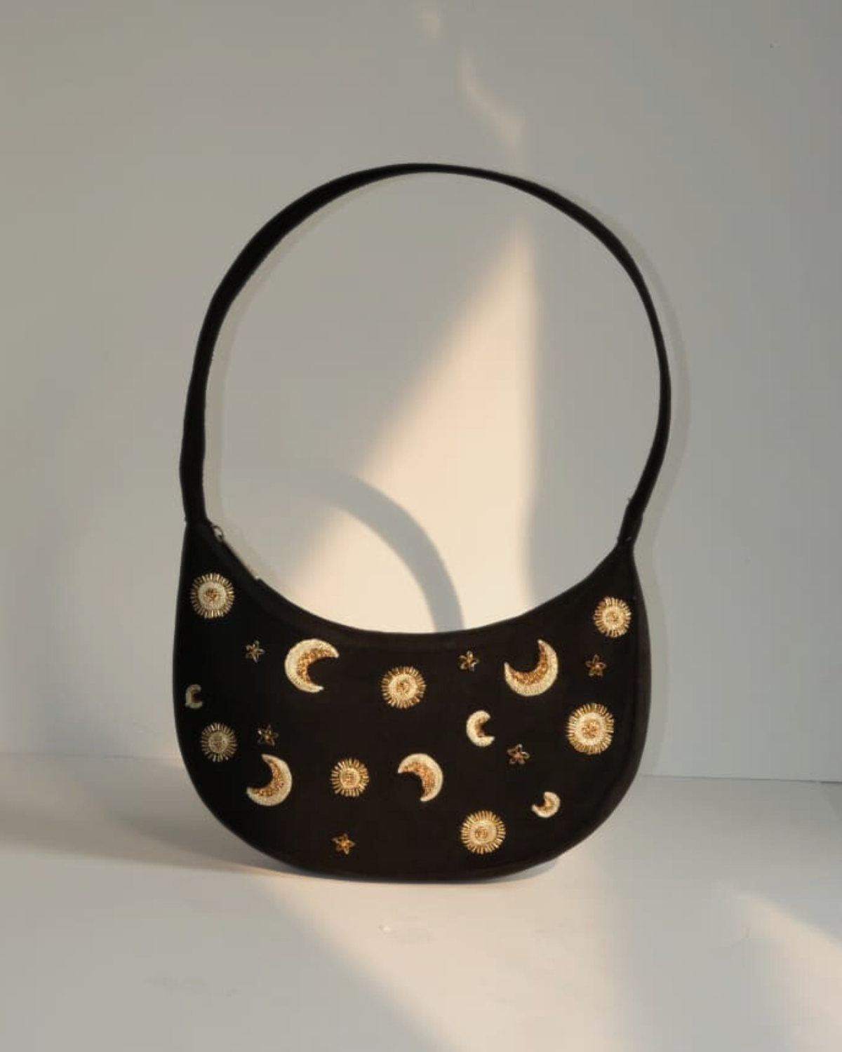 Black Moon Star Banana Bag